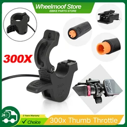 WUXING 300X Bicicleta eléctrica Acelerador de pulgar de liberación rápida, acelerador de velocidad para bicicletas eléctricas, scooters eléctricos y kit de conversión Bafang