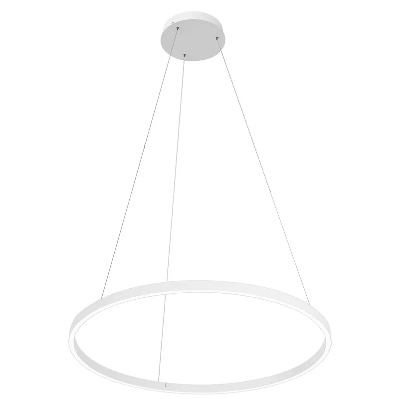 LED Smart Touch Control Dimmable Eco-Friendly Office Chandelier Adjustable Temperature Modern Design Black/White