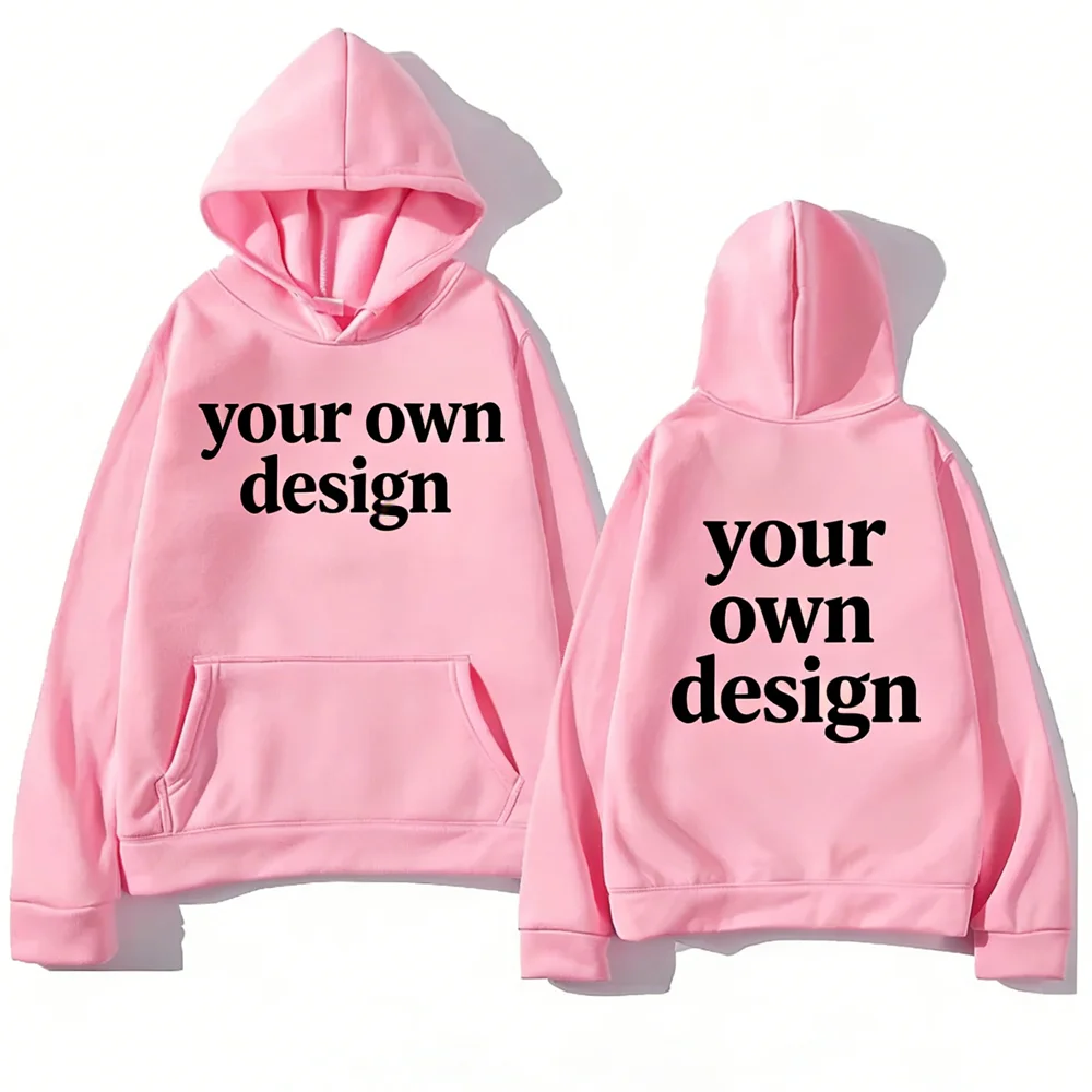 Double Sided Print Hoodie Custom Your Own Design Diy Your Logo