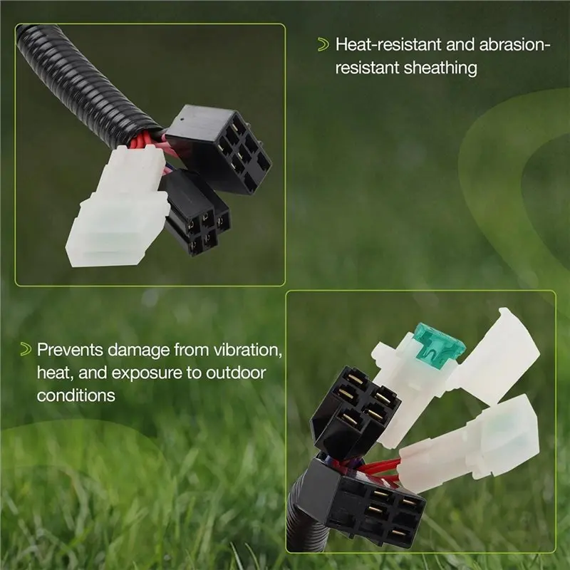 A02F-Harness Assembly 136-9184, 119-3343, 121-5652 For Toro Timecutter Lawn Mower Models 74385, 74386, 74387, 74388