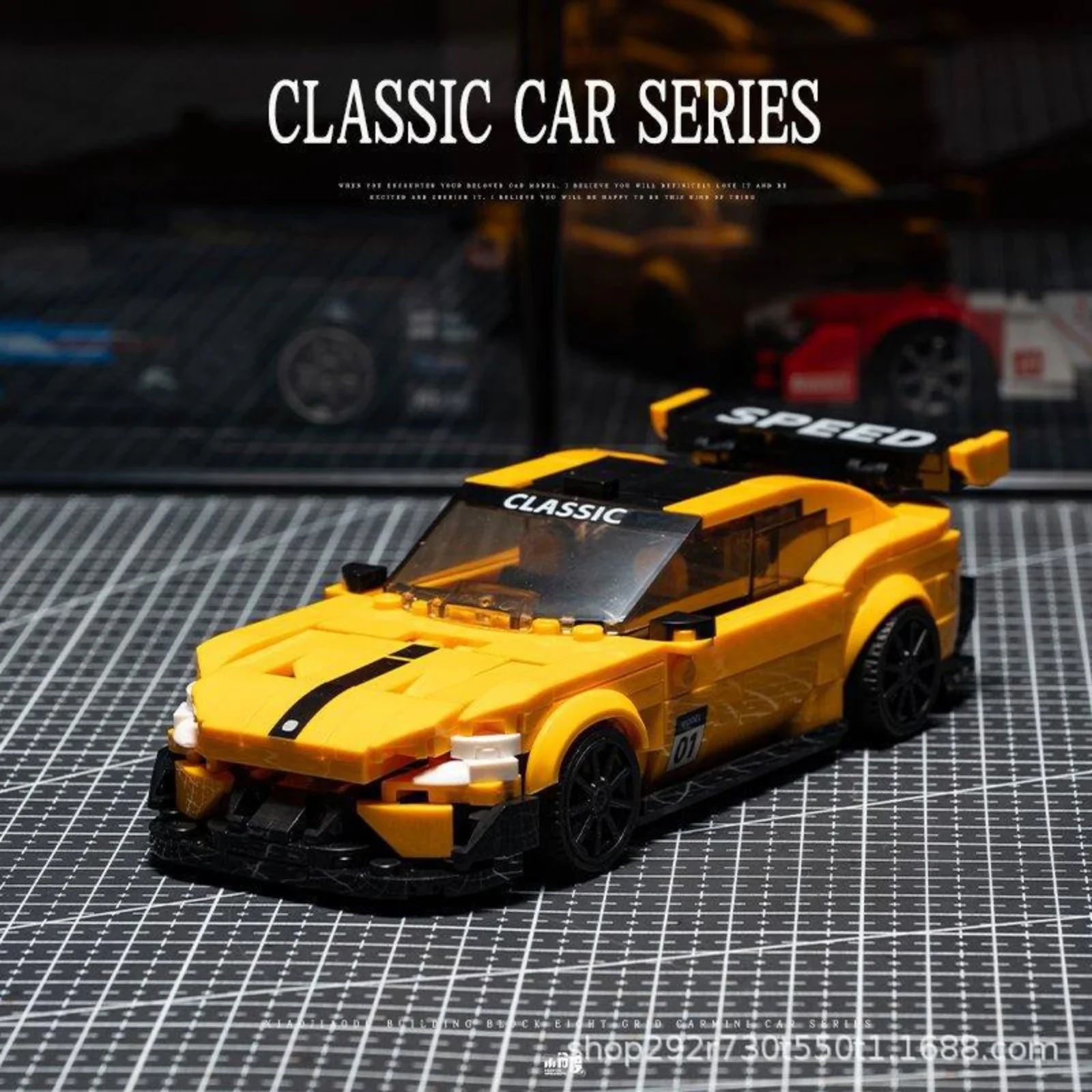 JD103 725 elementów Mini Zestaw Klocków Samochodowych - 2 Kreatywne Modele do Samodzielnego Montażu