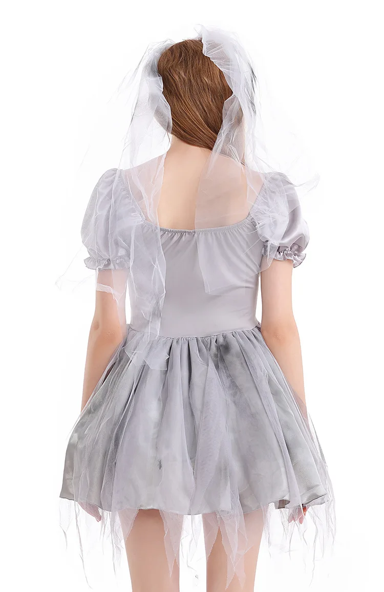 Disfraz de Halloween para adultos Zombie om Ghostly Dr Code Fly boda extraño Par pareja Sle traje tradicional chino
