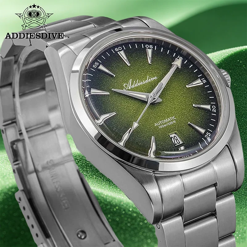 

ADDIESDIVE Watch 39mm High-End Men's Automatic Mechanical Watches Top Brand BGW9 Super Luminous 100m Waterproof Watch Dome Glass