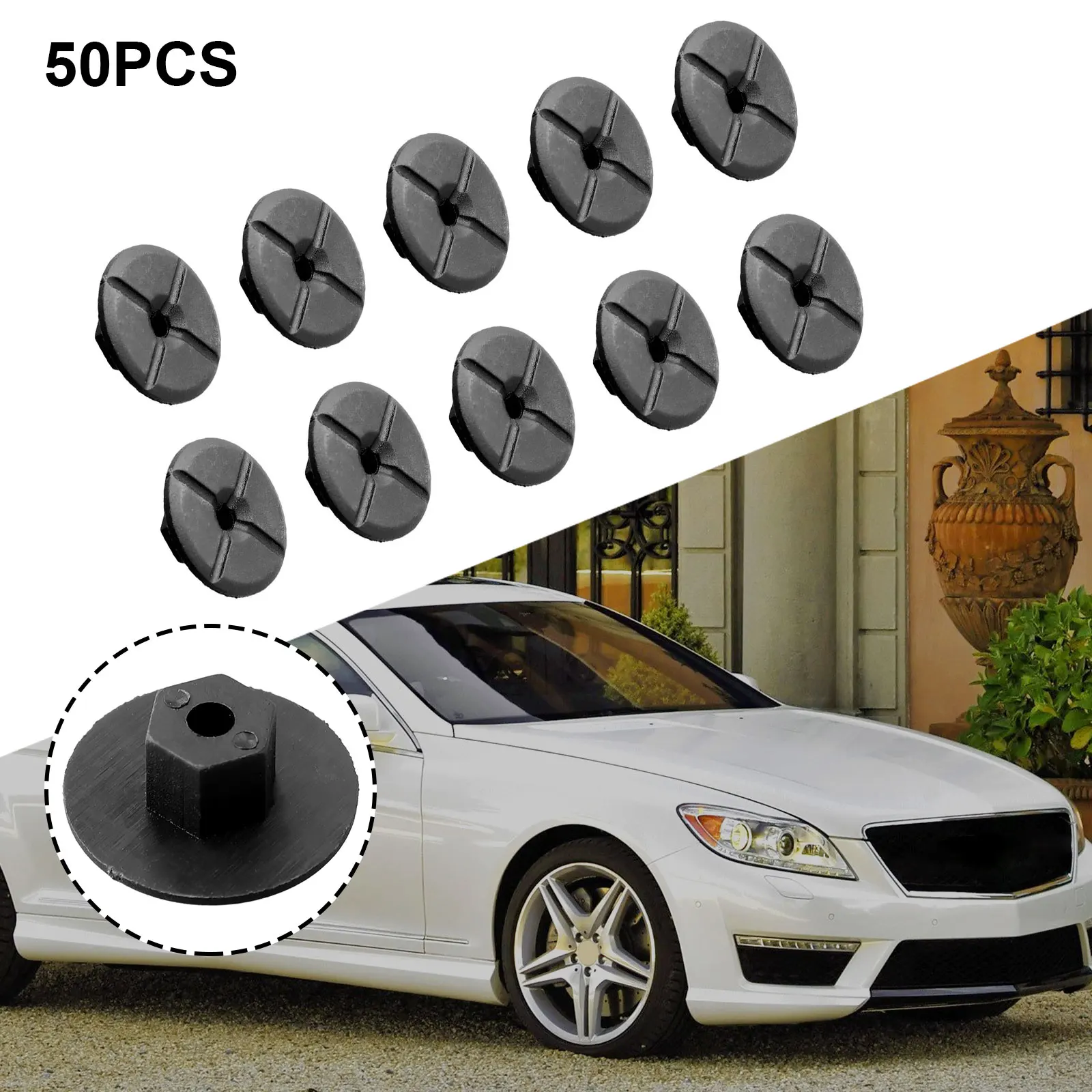 50pcs Unthreaded Plastic Nut Clips For Mercedes For BMW 2019900050 51711958025 Model K90 Car Snap Nut Fender Snap