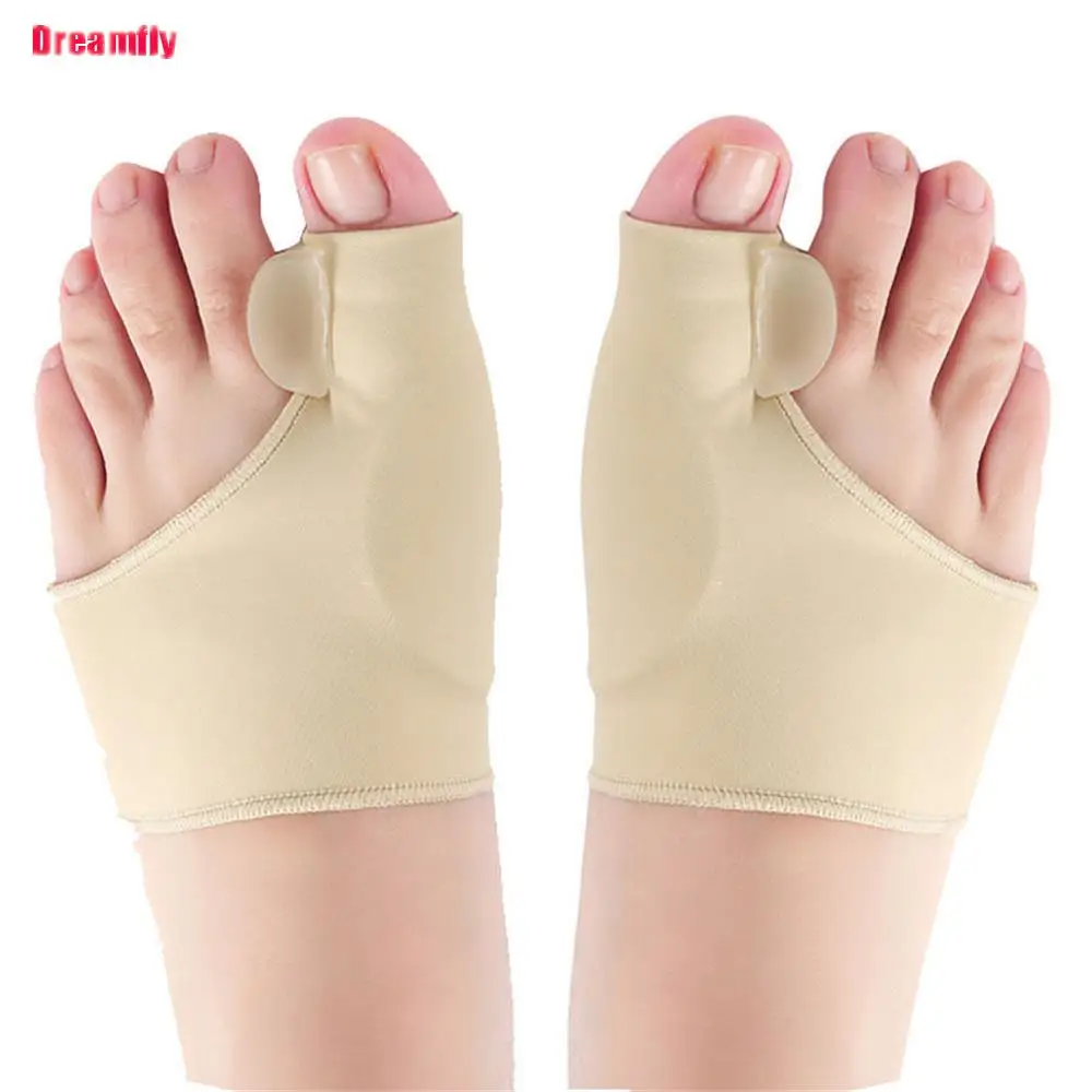 

1Pair Toe Separator Hallux Valgus Bunion Corrector Orthotics Feet Bone Thumb Adjuster Correction Pedicure Sock Straightener