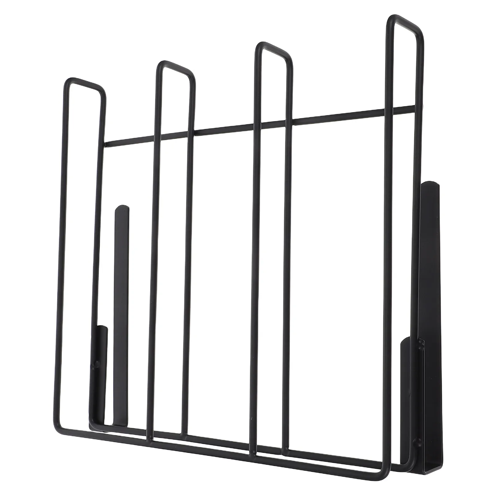 Black Hanging Scale Holder No Drill Bathroom Scale Storage Rack Under Cabinet Shelf Mount Organizer Space Saving Bathroom