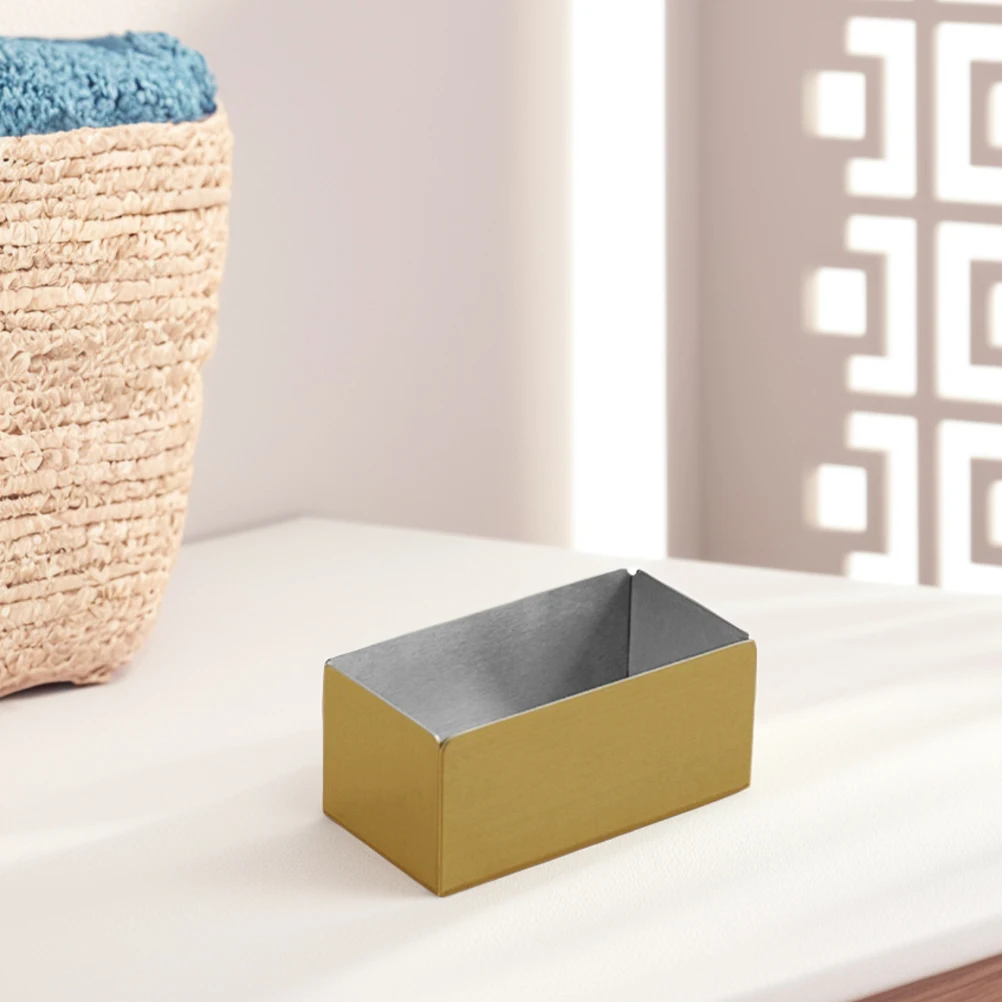 

Stainless Steel Storage Box Multifunctional Organizer For Sugar Packets Tea Bags Cotton Swabs Coffee Bar Home Use Tidy