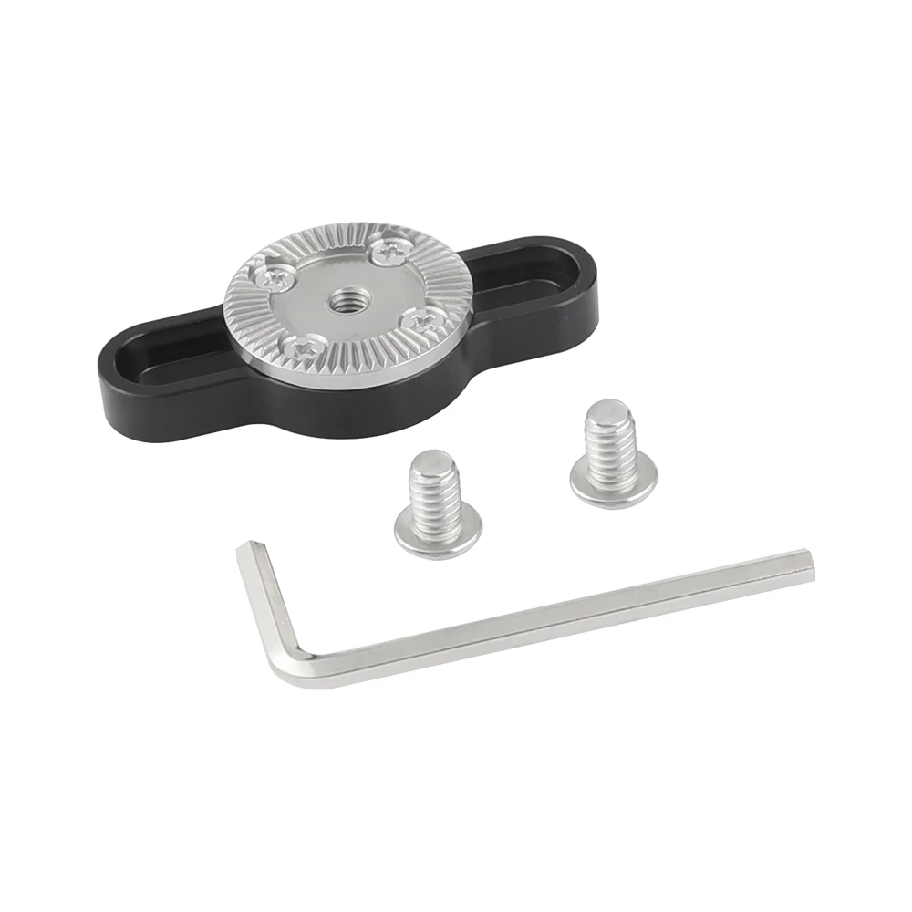 CAMVATE Standard ARRI Rosette Connecting Mount With M6 Thread & 1/4"-20 Threaded Screws For Handles/Articulating Arms Mounting