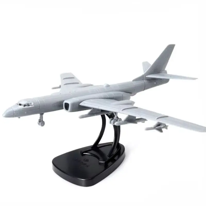 Maßstab 1:144 China H-6K Ares Bomber 4D Modell Bausteine Simulation Flugzeug Spielzeug für Jungen