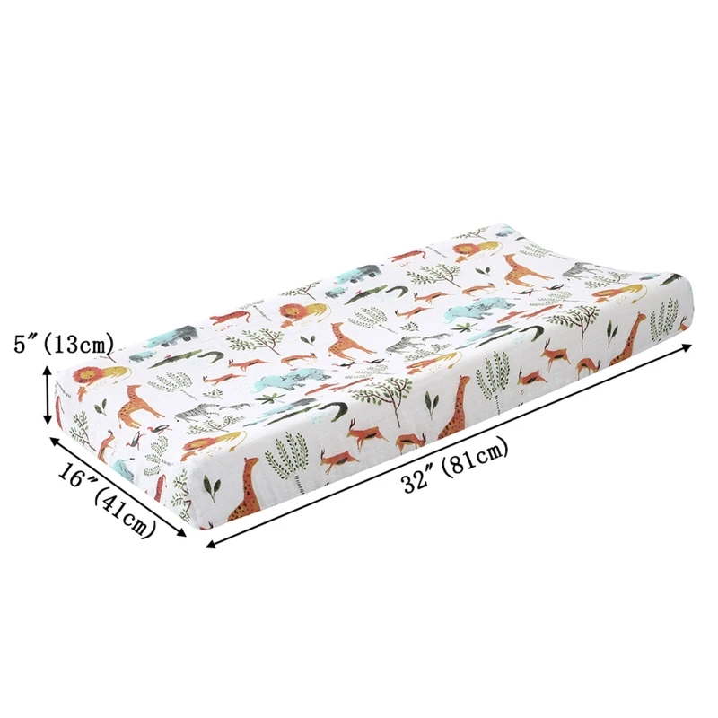 Baby Changing Pad Cover Floral Print Fitted Crib Sheet Infant or Toddler Bed Nursery Unisex Diaper Change Table Sheet