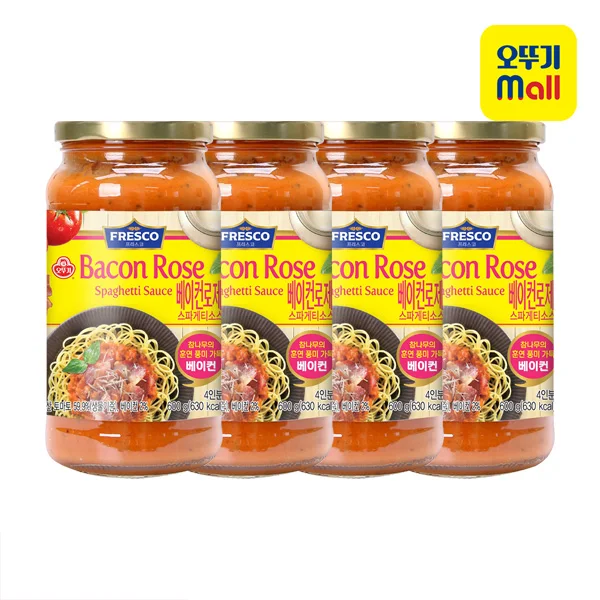 OTOKI Fresco Bacon Rose Spaghetti Sauce 600g X 4ea