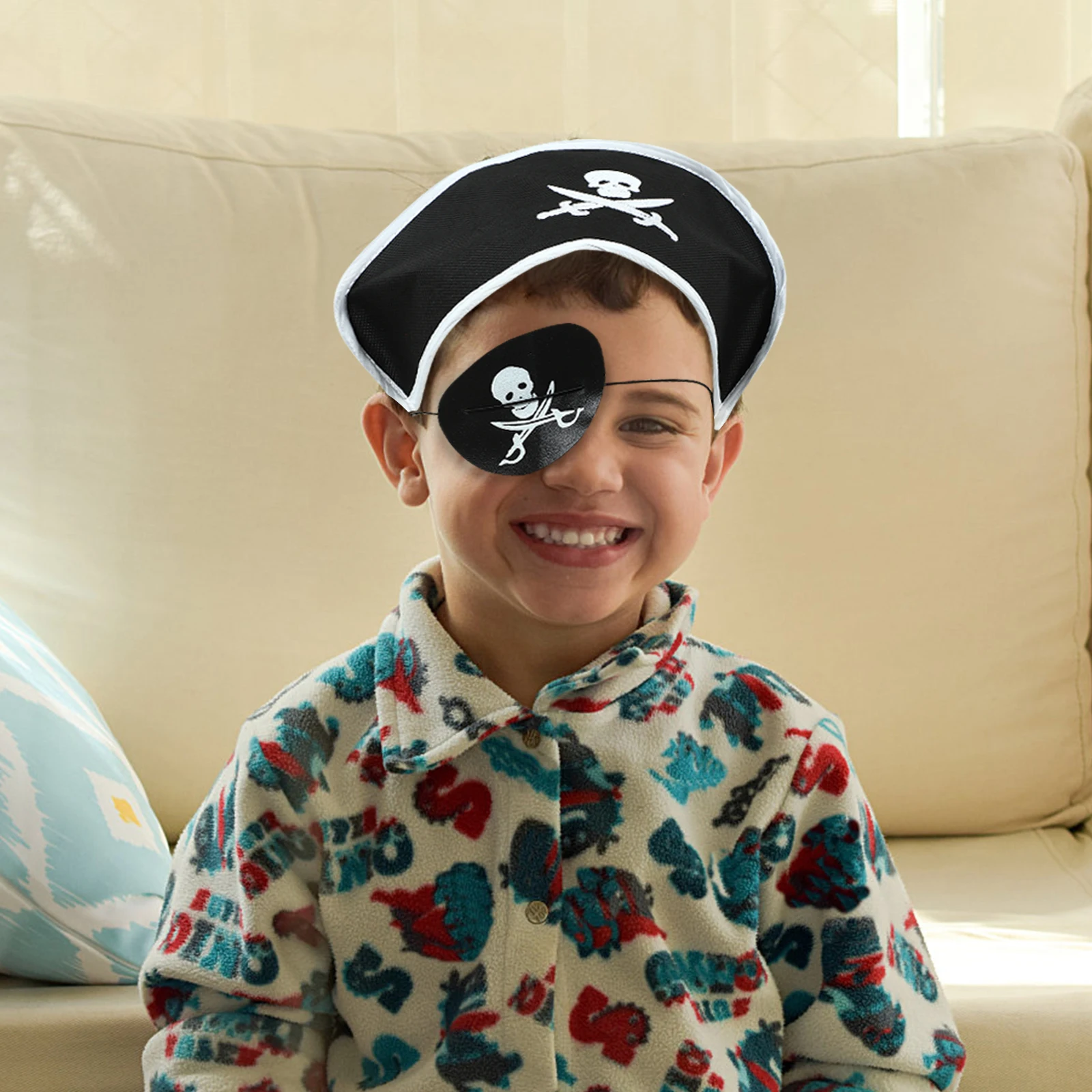 Disfraz de pirata para niños, trajes de vestir de Halloween para niño, Cosplay de imitación, no tejido, cómodo, evento de juego de rol, Festival al aire libre, 5 uds.