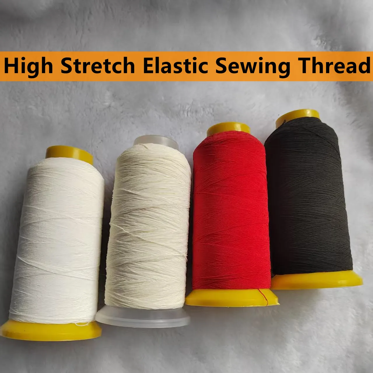 Hochdehnbares Elastisches Nähgarn, Latexkern Hochelastisches Garn für Gummibänder, Taillenbänder, Manschettenherstellung