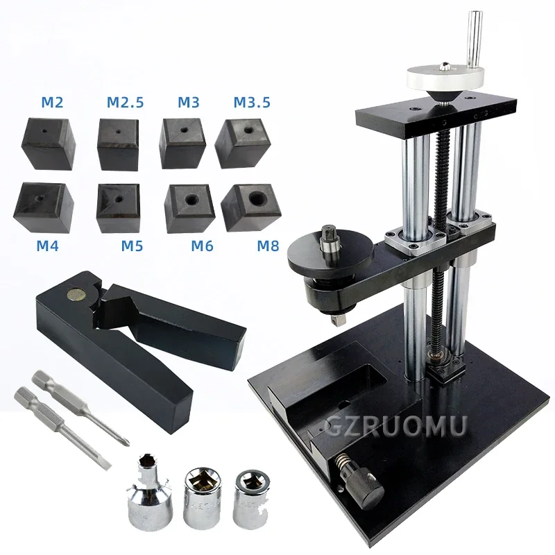 Tensile Compression Testing Machine Test Bench Digital Display Push-pull Gauge Bracket Screw Dynamometer Base Tester