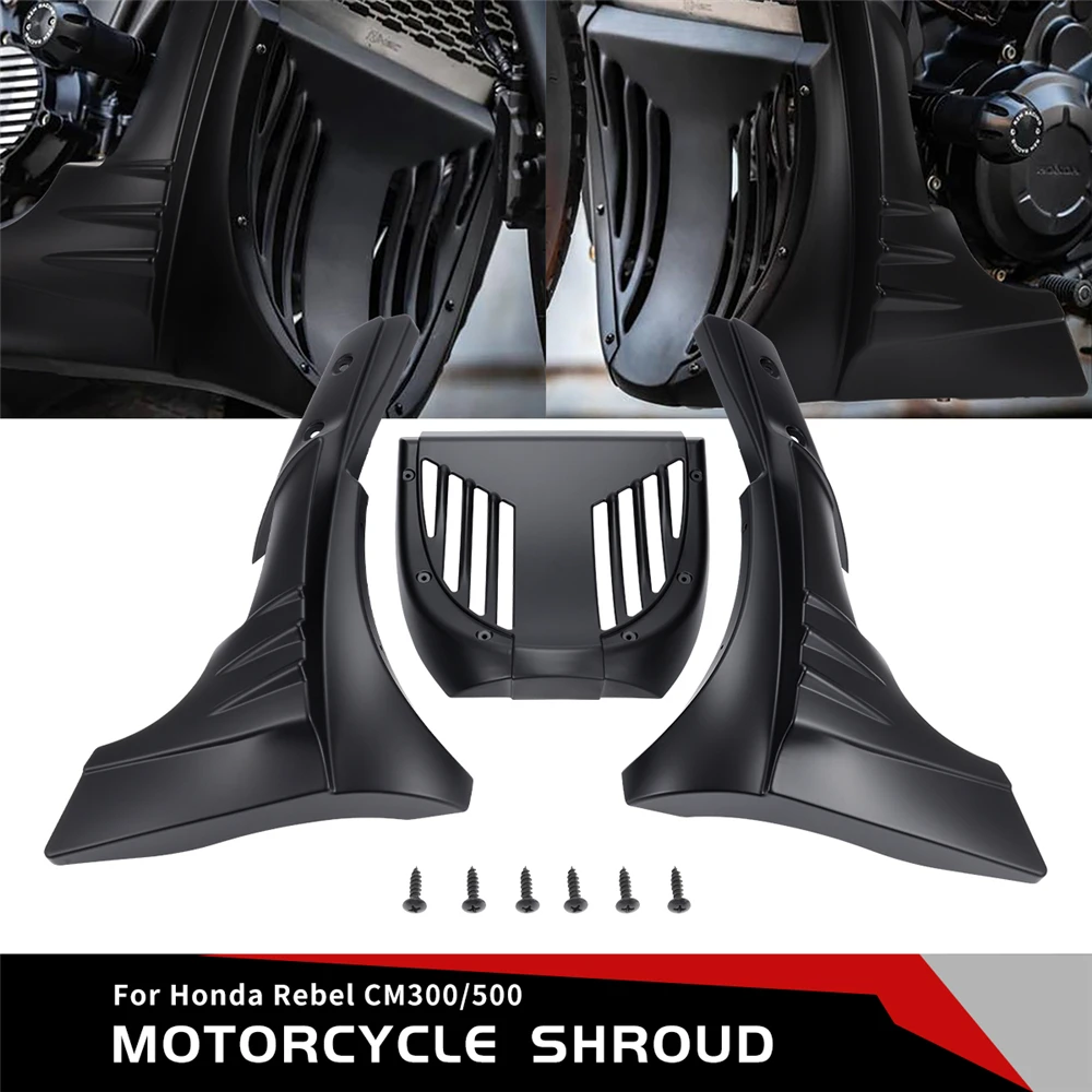 Front Lower Fairing Cover Belly Pan Panel Engine Guard for Honda Rebel CMX 250 300 500 2017-2022