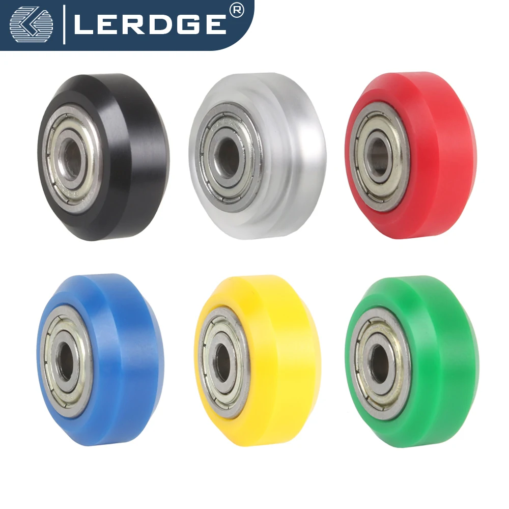 

LERDGE High Speed Steel Wheels 625ZZ Linear Bearing V-Slot POM Idler Pulley Wheel for 3D Printer Parts Ender 3 Openbuilds