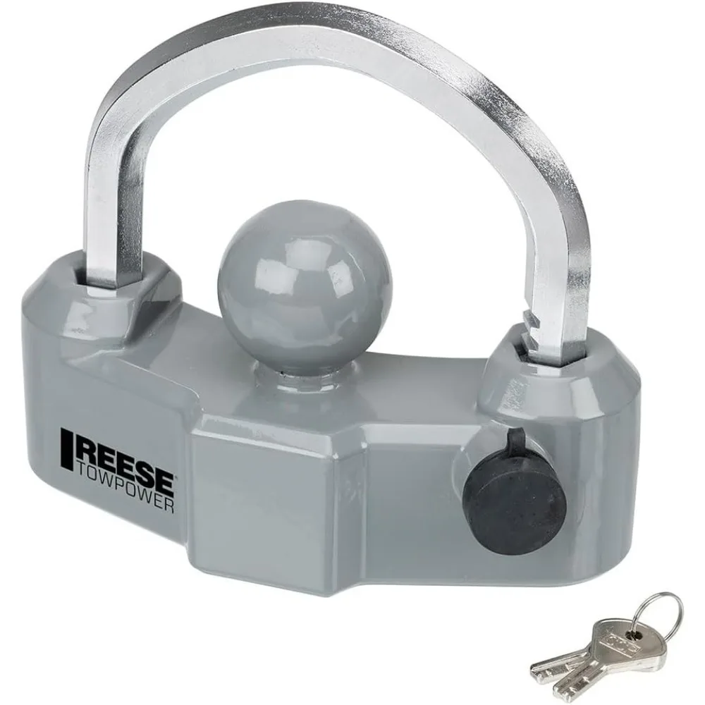 

Универсальный замок муфты прицепа для размеров 1-7/8", 2 дюйма и 2-5/16 дюймов, сверхмощная безопасность с регулируемой конструкцией с храповым механизмом