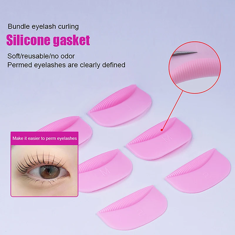 Silicone Eyelash Perming Curler Lift Pads, Eyelash Pads, RodsLash Lift, Maquiagem Beauty Tool, Extensões Acessórios, 3 Tamanhos, 10Pcs 