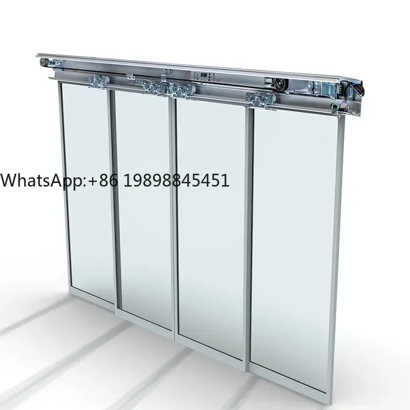 Moderno apriporta automatico con sensore per vetro commerciale per ingressi di hotel e centro commerciale Operatori di porte automatiche commerciali