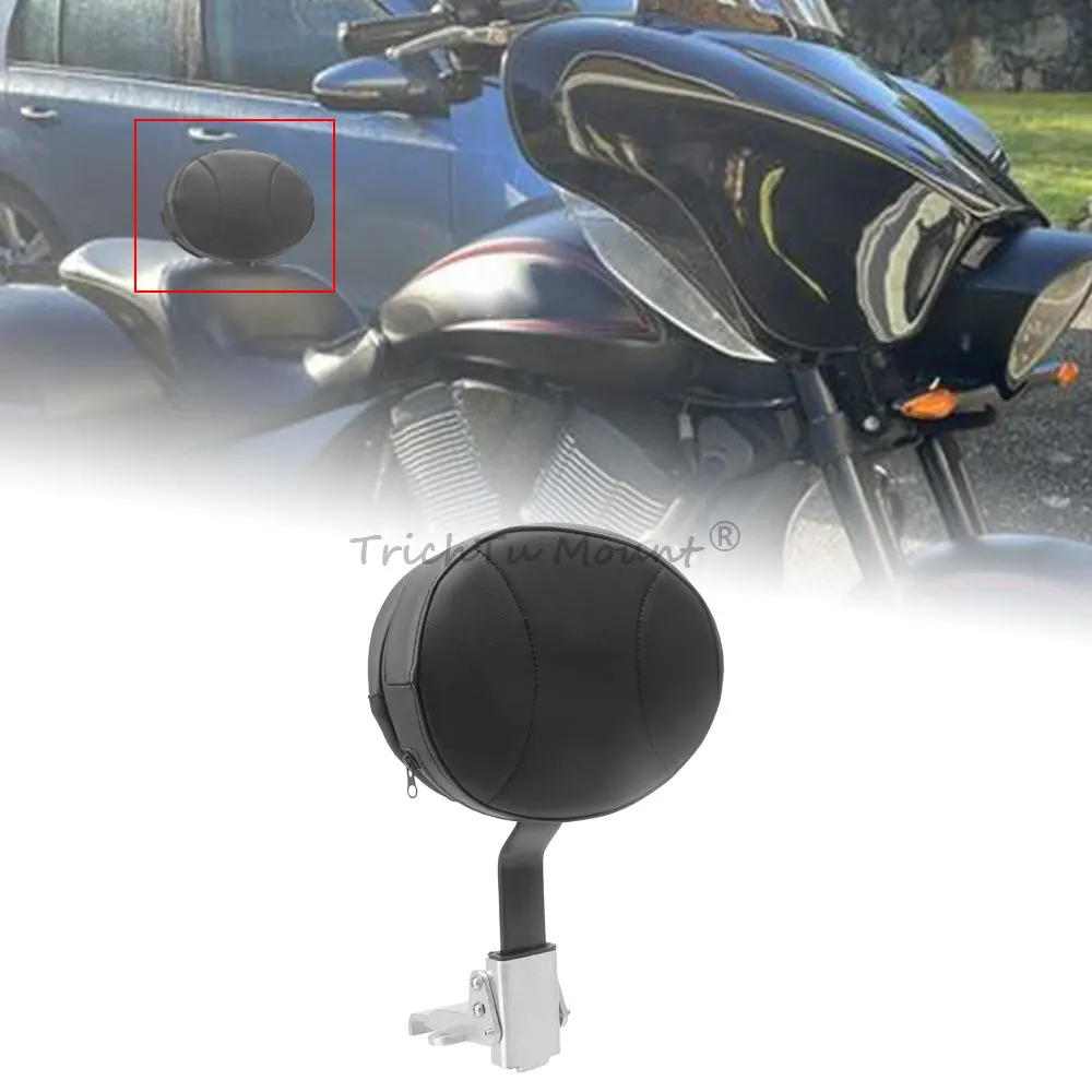Driver seat Backrest With Mounting Kit Sissy Bar Backrest Compatible with Victory 2012-2017 PU Leather Motorcycle Seat Backrest