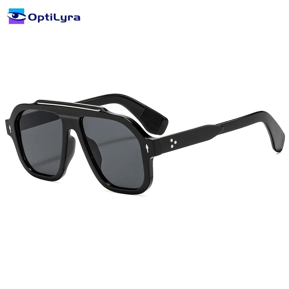 

OptiLyra Brand New Fashionable Sun Protection Toad Glasses Popular Rivet Sunglasses UV400 For Both Men And Women