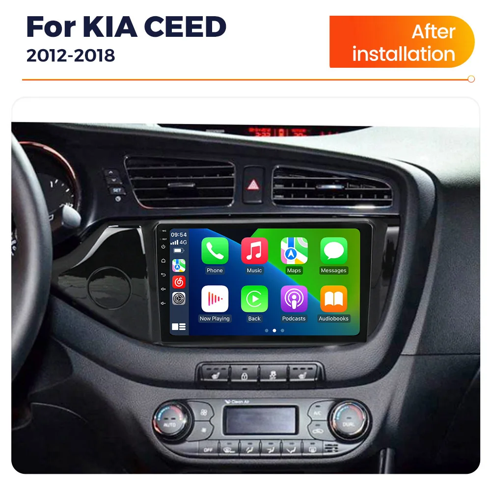 MEKEDE 2 Din Autoradio Multimedia-Player für KIA CEED JD Cee'd 2012-2018, kabelloses Carplay, Navigation, DSP Autoradio