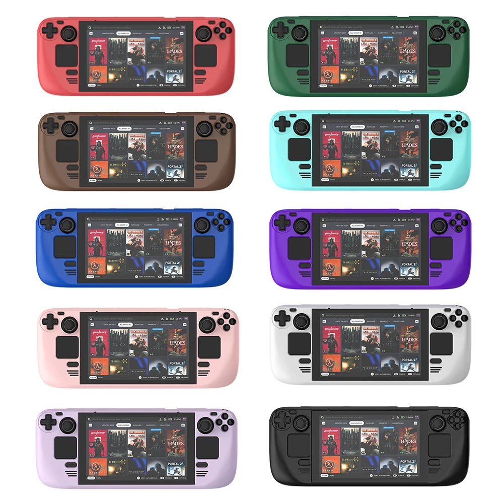 

Protection Cover with Stand Soft Game Console Protective Cover Game Console Cover Shell with Bracket for Steam Deck Game Console
