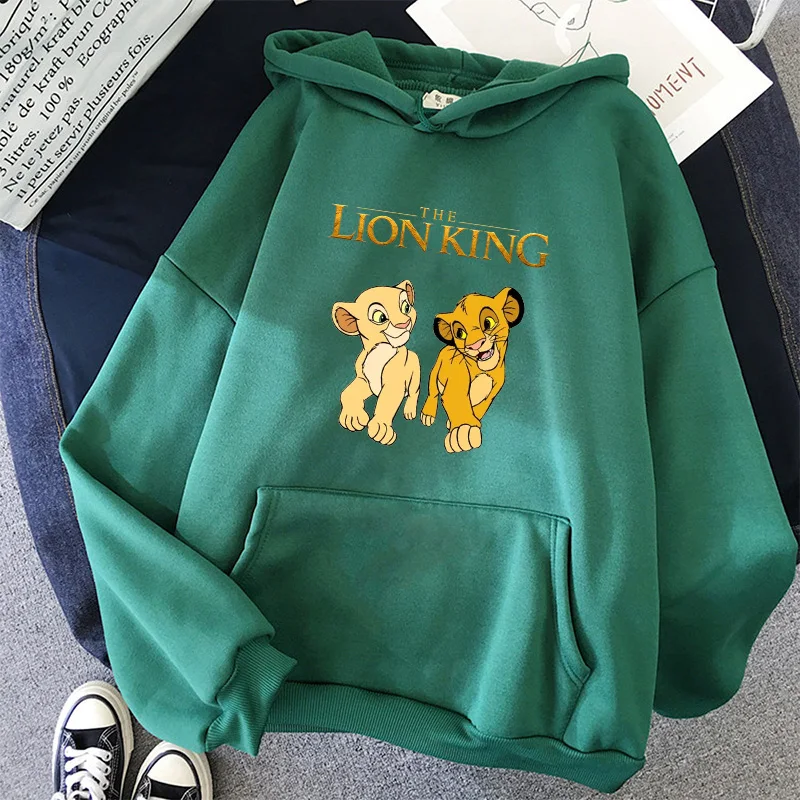 90s Y2k Funny Harajuku Fashion Hoodies Anime Hakuna Matata Hoodie The Lion King Sweatshirt girls Women Clothes Hoody