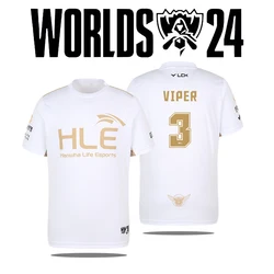 2024 Nieuwe Hle E-Sportclub Wereldfinale Limited Jersey League Of Legendes Modefans Ondersteunen Tops Viper Fan Heren T-Shirt