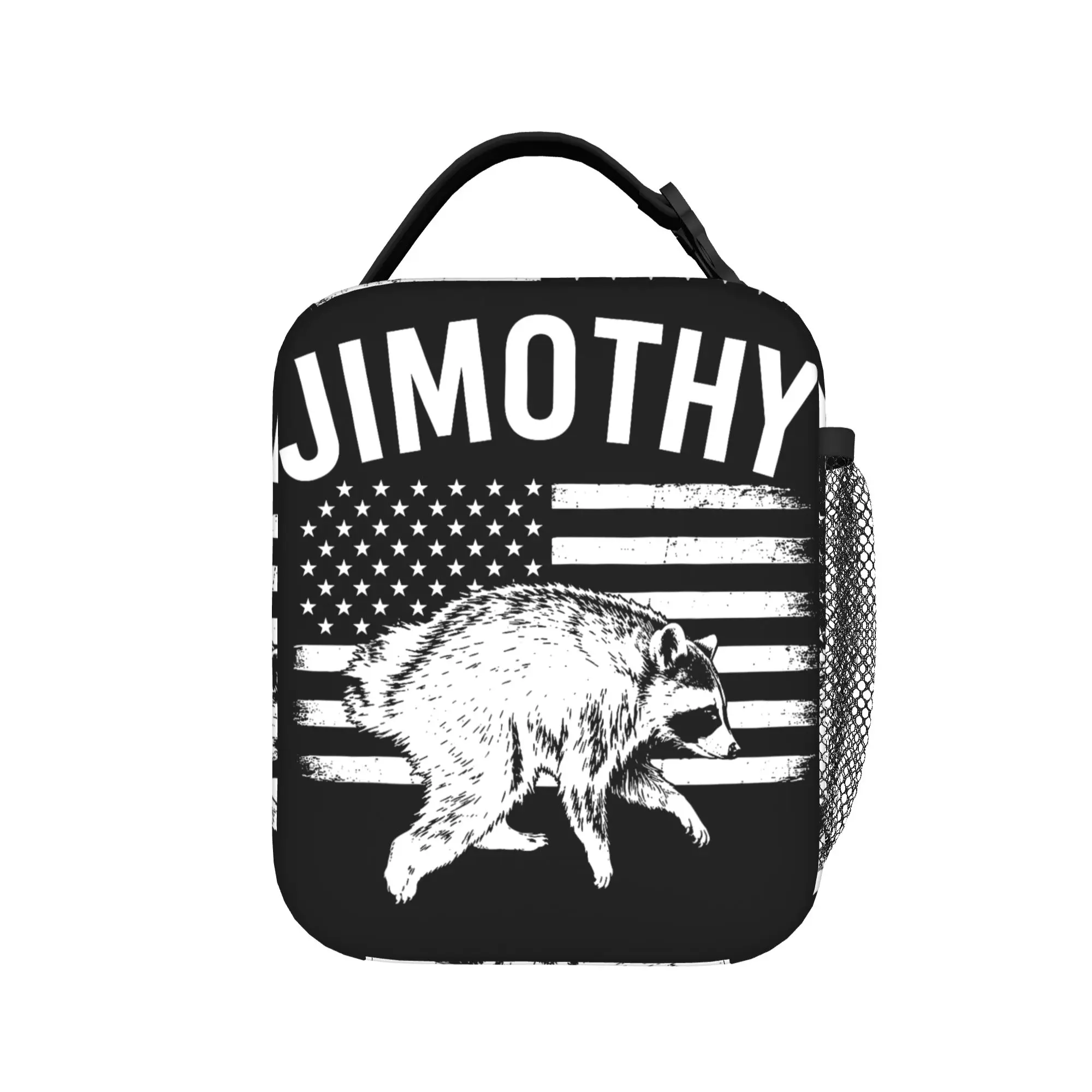 Jimothy Viral Seattle Racoon Funny Jimothy Insulated Lunch Bags Leakproof  Cooler Bag Lunch Box Tote College Food Handbags