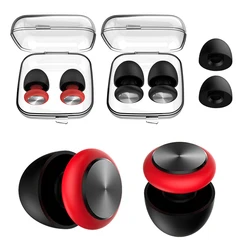 Bouchons d'oreille anti-bruit en silicone pour le sommeil, réduction du bruit, protection auditive, voyage