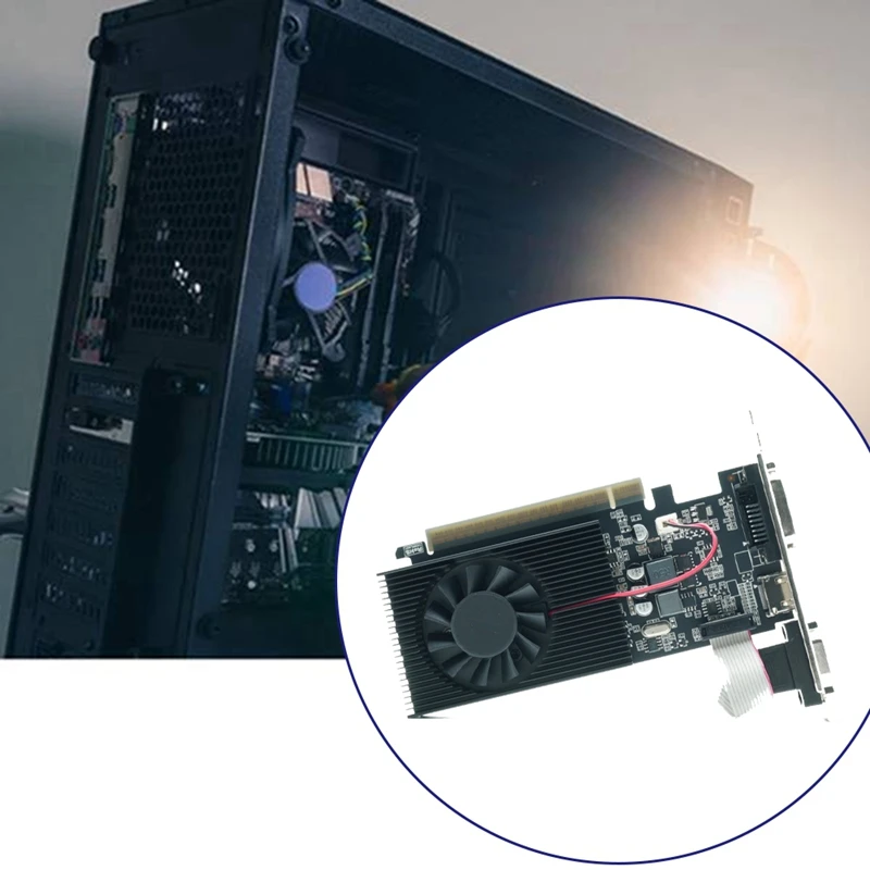 GT730 4GB กราฟิกการ์ด GT730 DDR3 128Bit GDDR3 กราฟิกการ์ด-ใช้งานร่วมกับ,เอาต์พุต DVI และ VGA