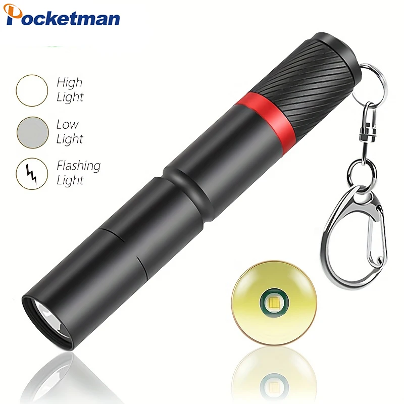 Ultra Small LED Flashlight with Premium XPE Lamp Beads Waterproof Pen Light Portable Light Use AAA Battery for Emergency Camping