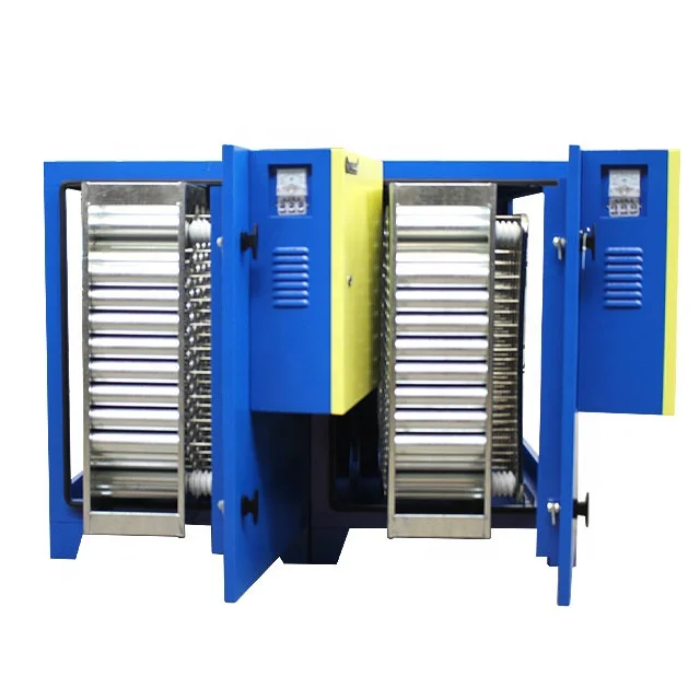 معدات النظام الصناعي جهاز تنقية دخان الزيت بفلتر غاز المداخن بدرجة حرارة عالية