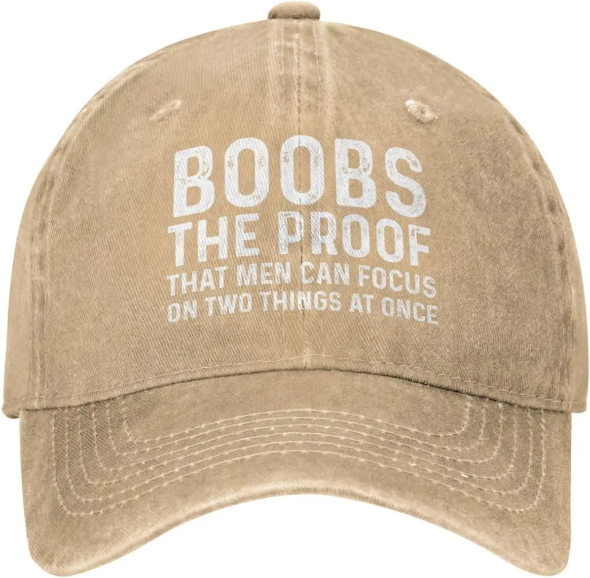 Boobs The Proofs That Men Can Focuss On Two Things at Once Hat for Men Dad Hats Adjustable Cap