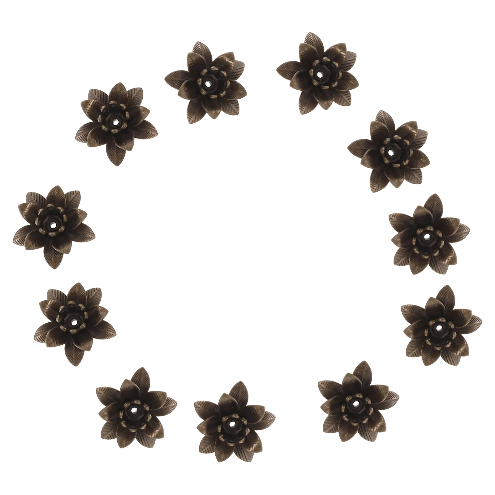 

50Pcs 3D Flower Jewelry Charms Accessories Necklace Pendant Making Supplies Christmas Birthday Gifts