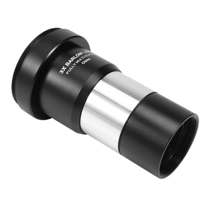 ELOS-1.25 Inch 3X Barlow Lens Fully Multi-Coated Metal Body With M42 Thread For Standard Telescope Eyepiece