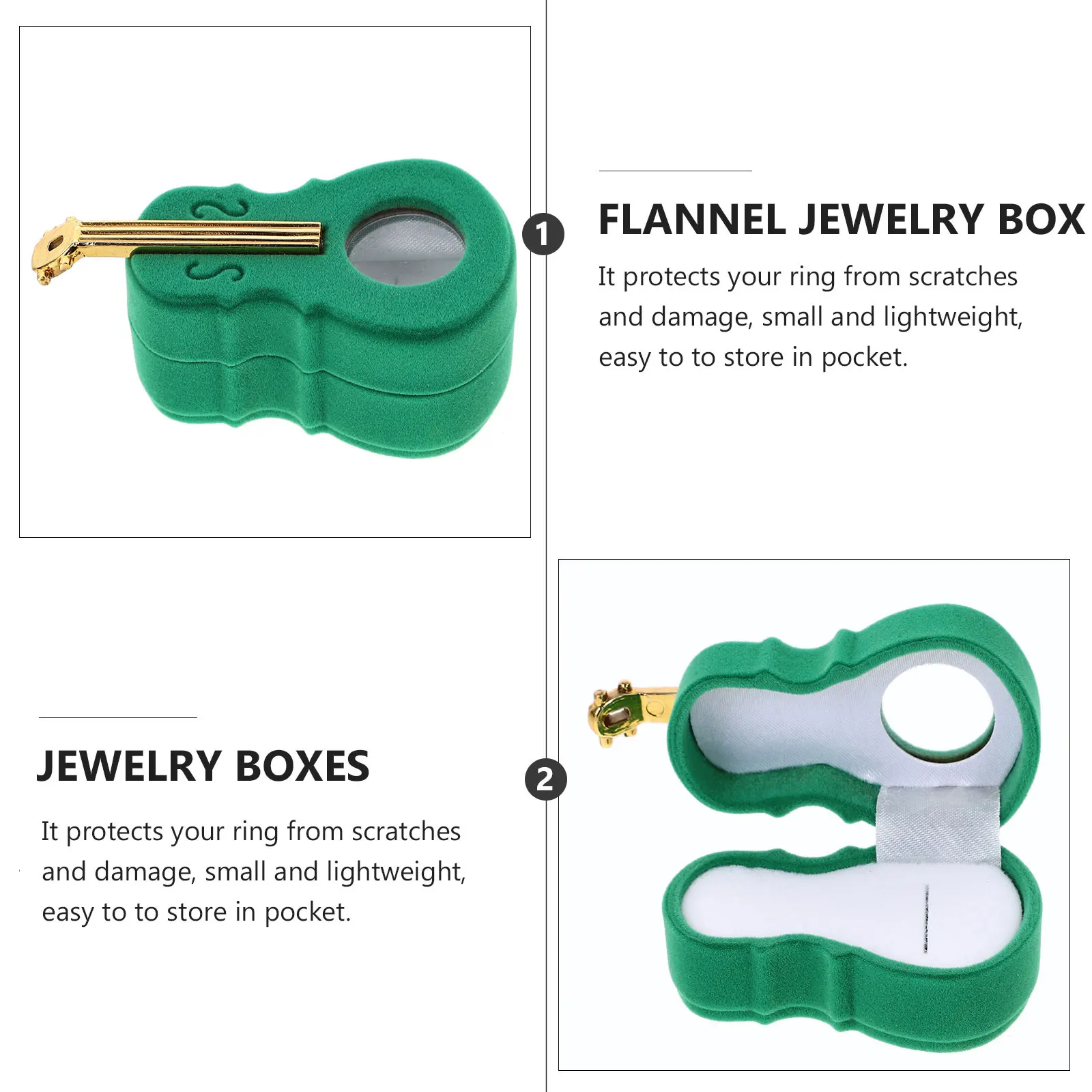 

2 pcs Violin Box Storage Jewelry Violin Ring Storage Holder ganizer Gift Case for Earrings Necklace Trinkets Display Packaging