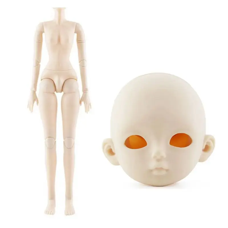 Blythe Doll Body 60cm Changable 21 Joints DIY Kids Toys Dolls Head Simulation Artificial Eyes Shoes For BJD Painting Present