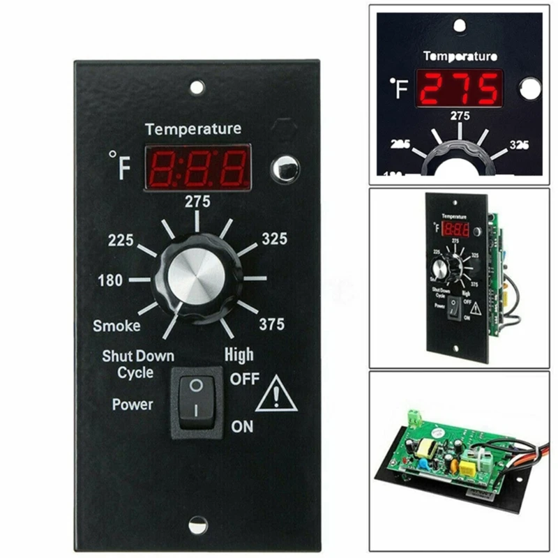 Ipiip Digital Thermostat Control Board 120V สำหรับเม็ดไม้เม็ด Grills