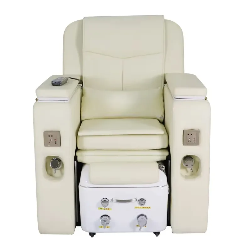 Wysokiej jakości nowoczesne fotel pedicure z odwróconym oparciem do masażu stóp, możliwość personalizacji logo z pompą drenażową.