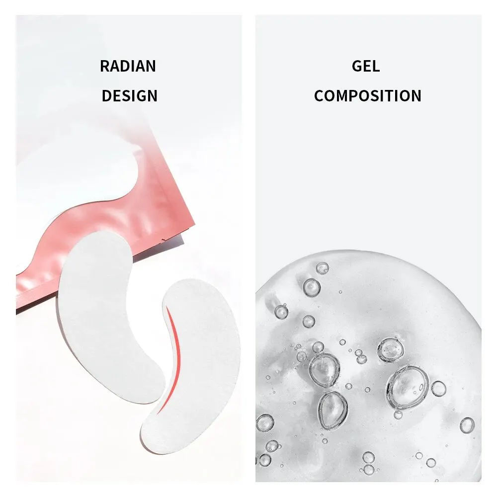 50 paia di adesivi idratanti per la punta degli occhi avvolge il cuscinetto per la cura degli occhi nuovi toppe di carta sotto i cuscinetti per gli occhi cerotti sotto gli occhi