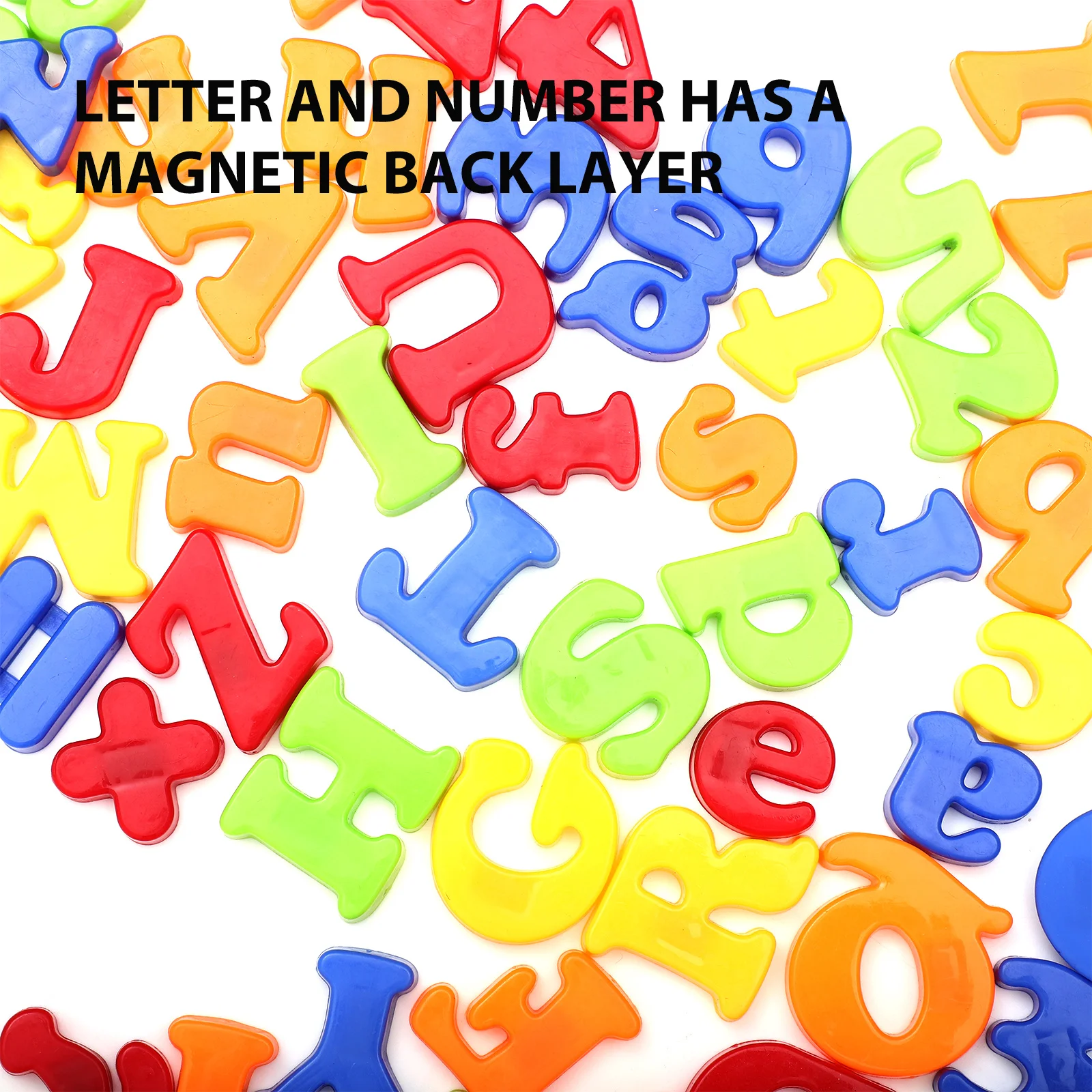78Pcs Alphabet Numbers Magnetic Colorful Educational Letters for Refrigerator Spelling Phonics Recognition Practice
