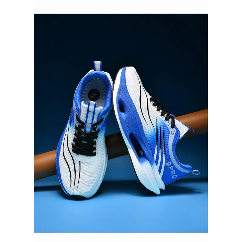 أحذية رياضية للرجال، أحذية جري خفيفة الوزن من ألواح الكربون، ممتصة للصدمات في الشتاء، مضادة للانزلاق، مقاومة للاهتراء، قابلة للتنفس #2