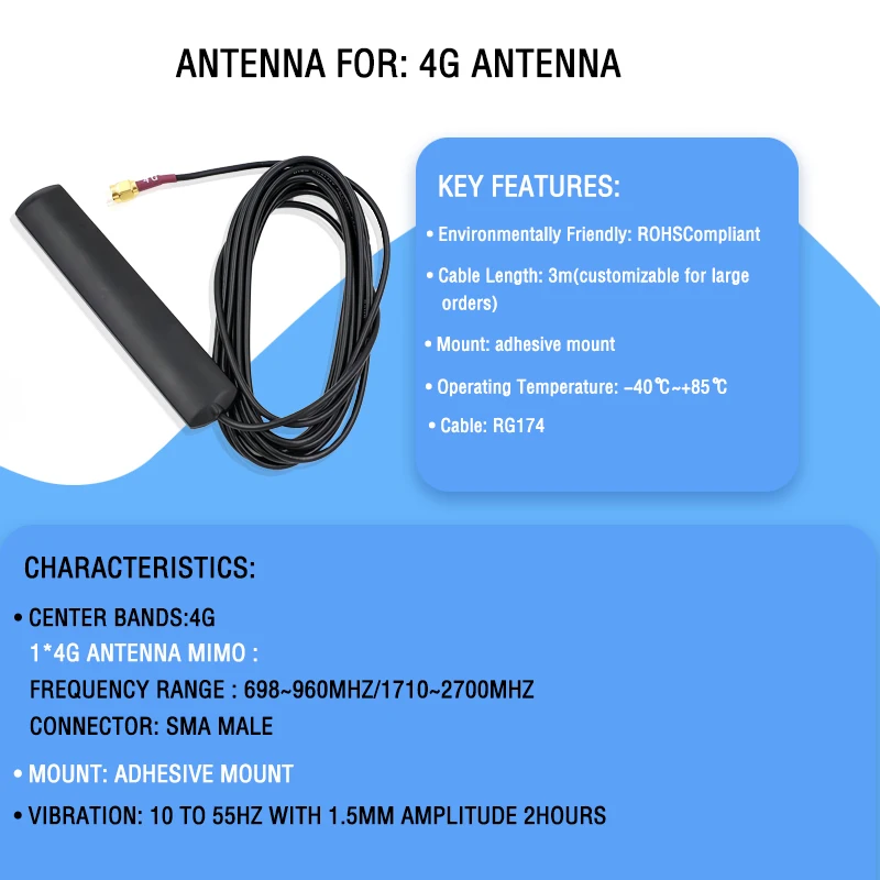 antena zewnętrzna lte nb iot 4G LTE antena, przewodowe anteny komórkowe SMA