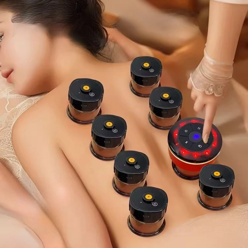 Electric Vacuum Cupping Massage Anti Cellulite Negative Pressure Massager Fat Burning Massager for Body Neck Muscle Soreness