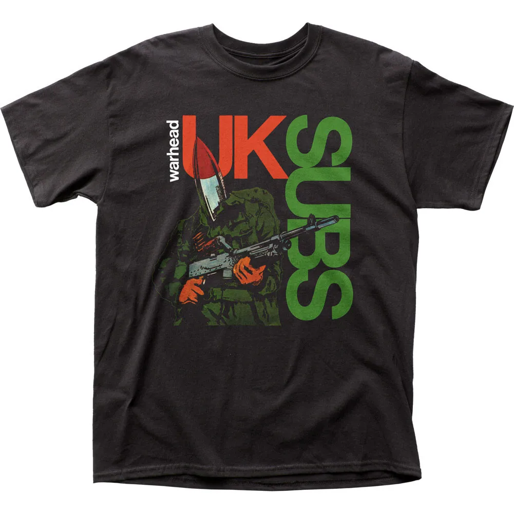 

UK Subs Warhead Mens T Shirt Rock And Roll Classic Band Tee New Black