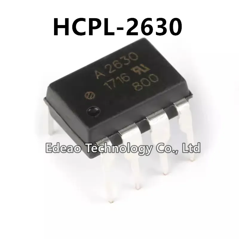 10pcs/lot NEW A2630 HP2630 HCPL2630 HCPL-2630 HCPL-2630-000E DIP-8 high-speed Photocoupler