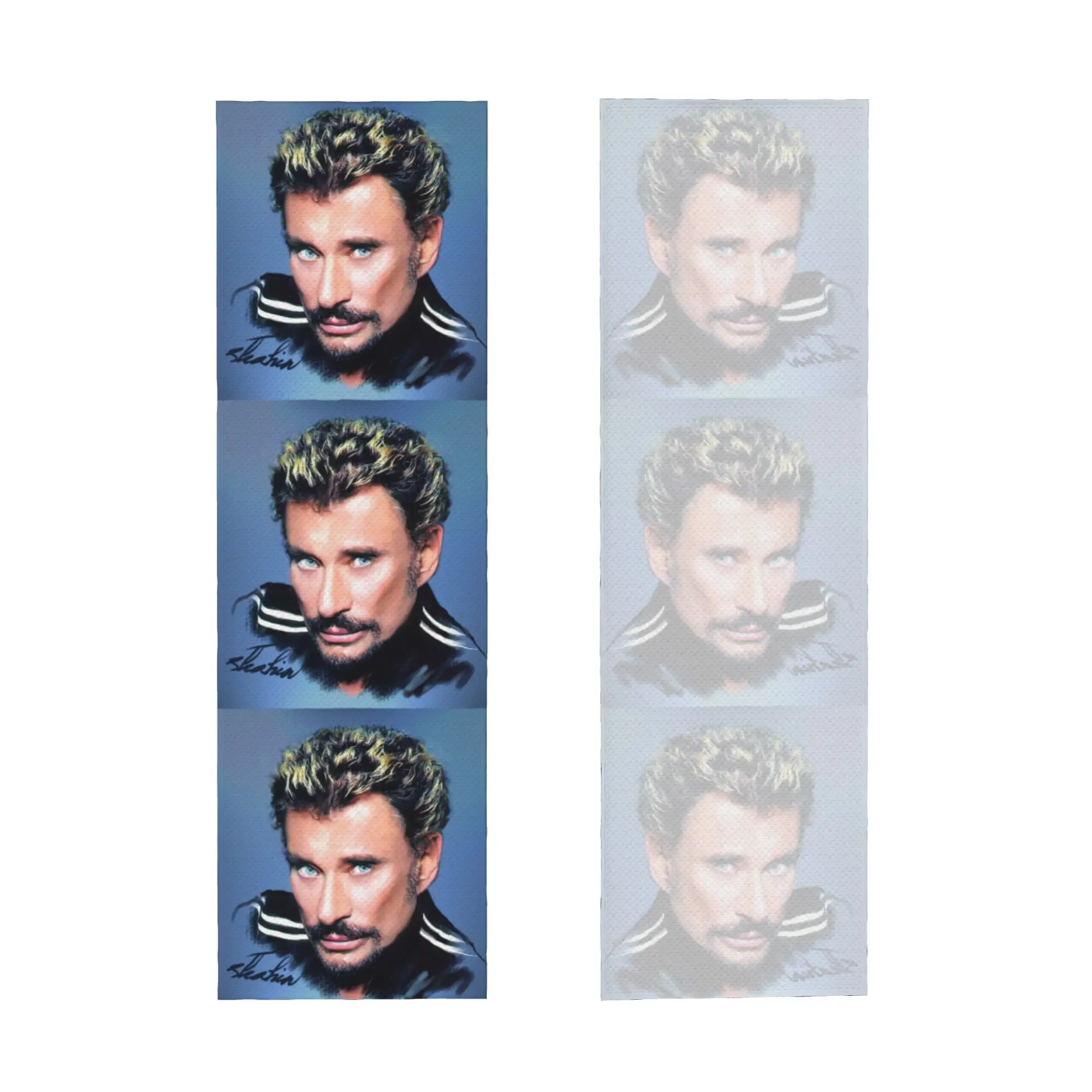 Johnny Hallyday Cold Exercise Towel French Rock Singer Yoga And Fitness Running Activities Travelling Swimming Camping Towels