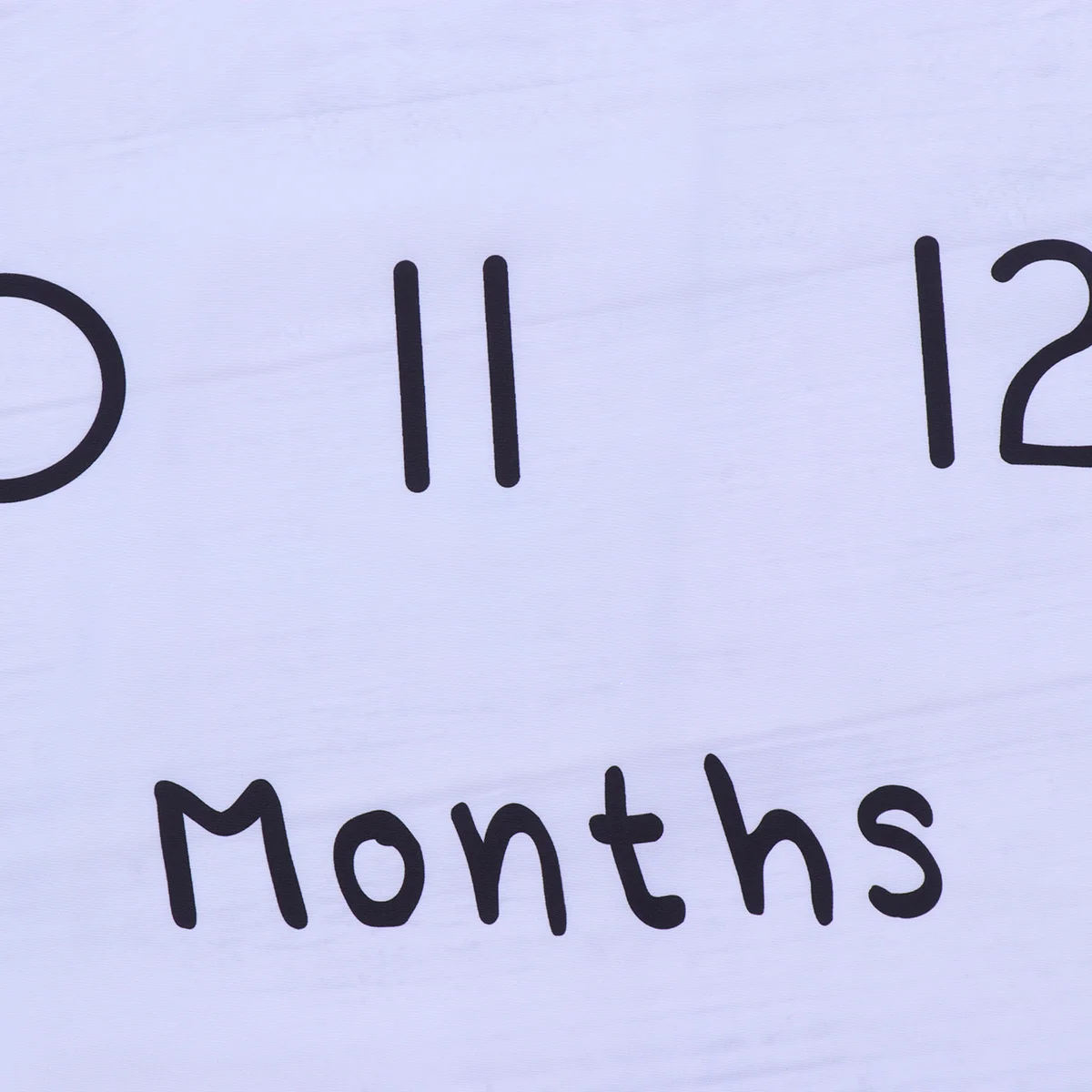 

Baby Blanket 0-12 Months Pink Single Sided Photography Prop Calendar Style Newborn Photo Blanket for Monthly Growth